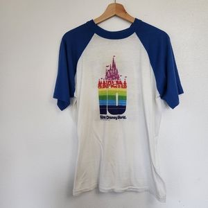 Vintage 80s disney world Raglan shirt